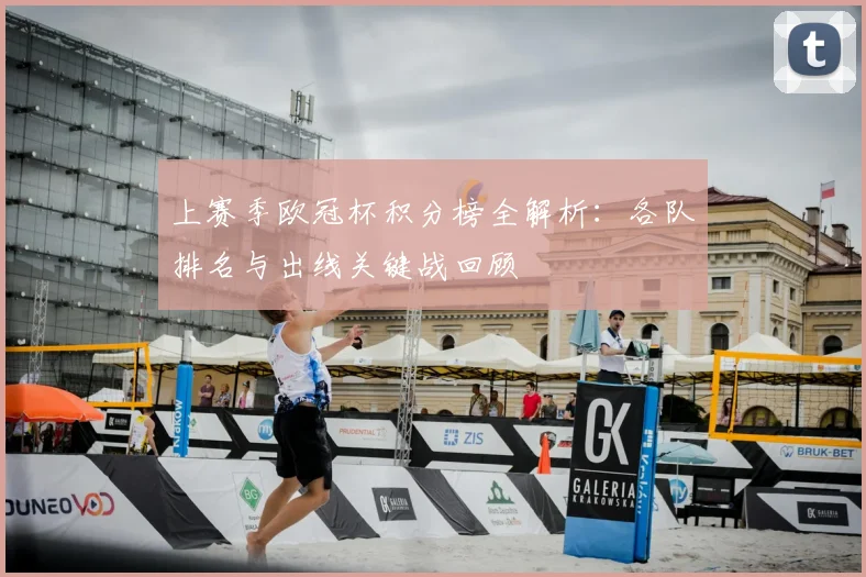 上赛季欧冠杯积分榜全解析：各队排名与出线关键战回顾