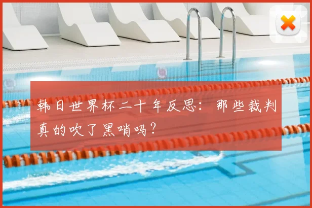 韩日世界杯二十年反思:那些裁判真的吹了黑哨吗?